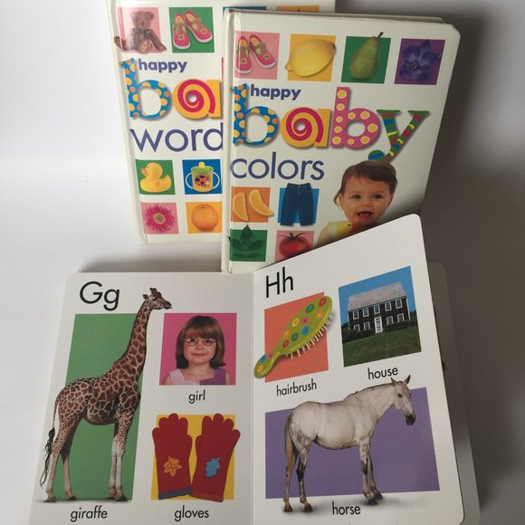 Happy Baby Set of 3 Books: Colors /ABC /Words - Picture 2 of 12